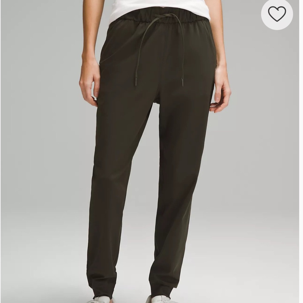 Women's black Lululemon joggers